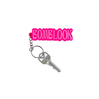 Pink Logo Keychain