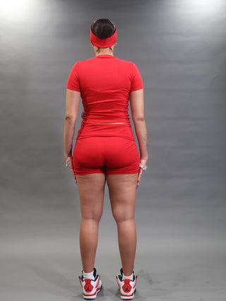 Headband Short Set (Red)