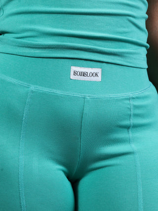 Curves Pants Set  (Teal)