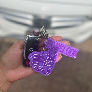 Purple Logo Keychain