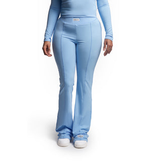 Curves Flared Pants (Baby Blue)