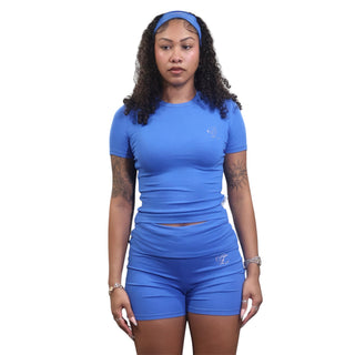 Headband Short Set (Royal Blue)