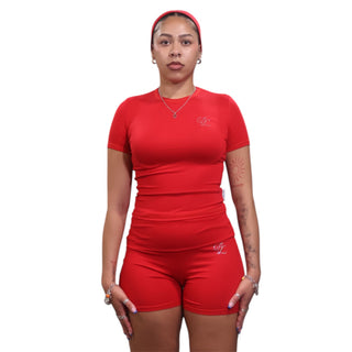 Headband Short Set (Red)