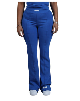 Curves Flared Pants (Royal Blue)